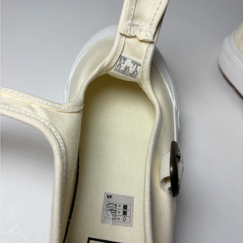 Vans Women's Cream Canvas Sneakers - Picture 10 of 16